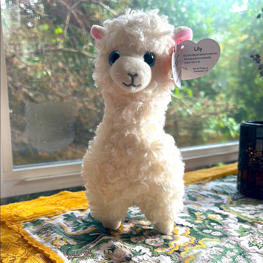 NWT Soft llama plushie Beanie Baby brand toy